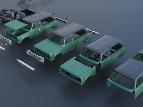 Dodge Ramcharger 1976 Model do druku 3D