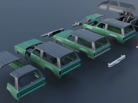 Dodge Ramcharger 1976 3D Print Model