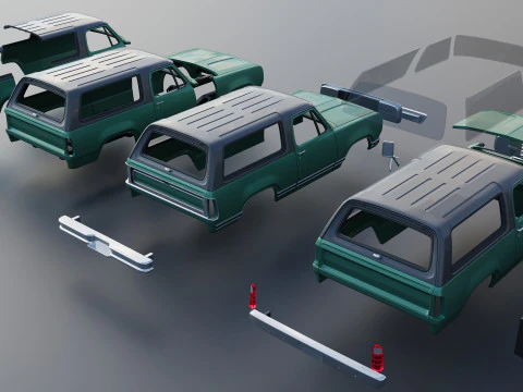 Dodge Ramcharger 1976 3D Print Model