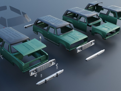 Dodge Ramcharger 1976 Model do druku 3D