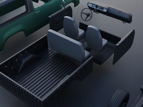 Dodge Ramcharger 1976 Model do druku 3D