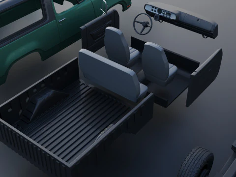 Dodge Ramcharger 1976 3D Print Model