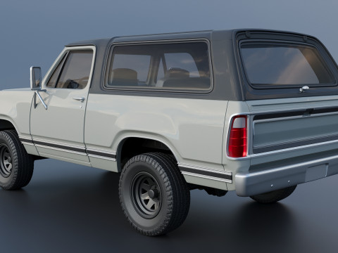 Dodge Ramcharger 1979 3Dプリントモデル
