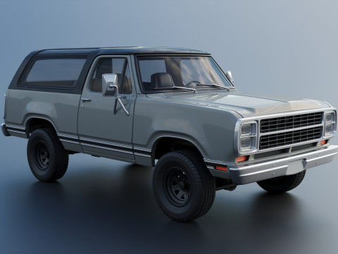 Dodge Ramcharger 1979 3Dプリントモデル