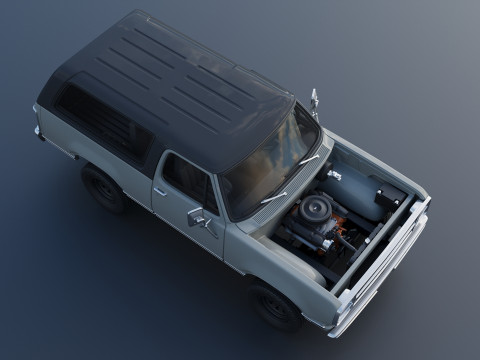 Dodge Ramcharger 1979 3Dプリントモデル