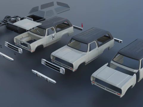 Dodge Ramcharger 1979 3D Print Model