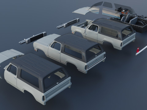 Dodge Ramcharger 1979 3Dプリントモデル