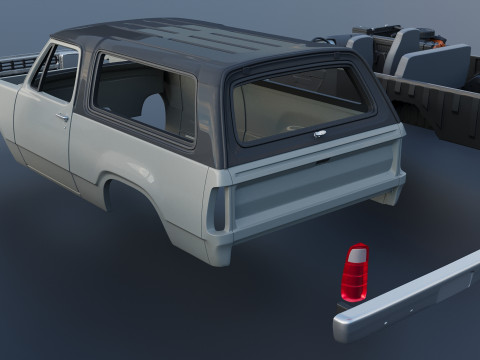 Dodge Ramcharger 1979 3Dプリントモデル