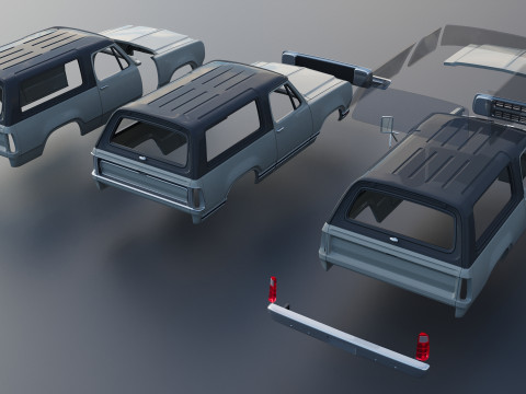 Dodge Ramcharger 1979 3Dプリントモデル