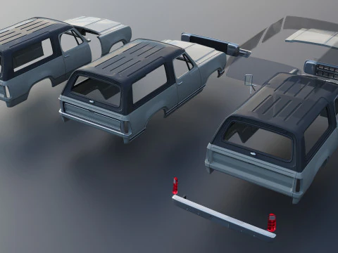 Dodge Ramcharger 1979 3D Print Model