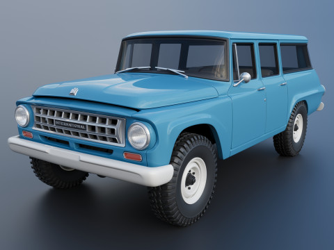 International Travelall 4x4 1964 3D Print Model