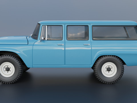 International Travelall 4x4 1964 Modelo de Impressão 3D