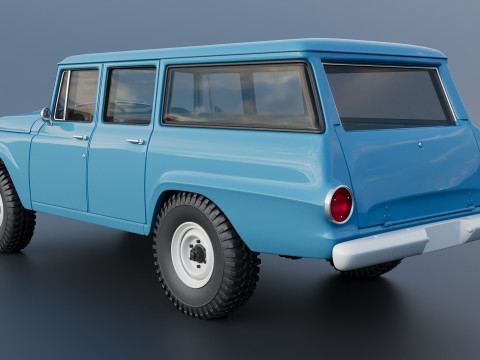 International Travelall 4x4 1964 Modelo de Impressão 3D