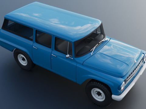 International Travelall 4x4 1964 Modelo de Impressão 3D