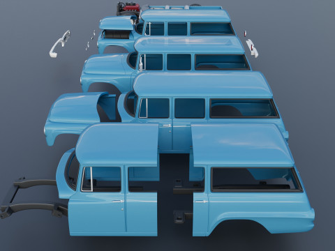 International Travelall 4x4 1964 Modelo de Impressão 3D