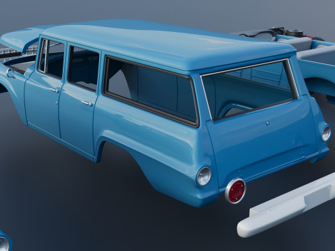 International Travelall 4x4 1964 Modelo de Impressão 3D