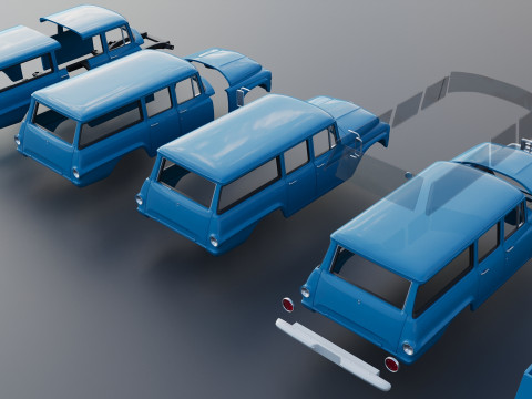 International Travelall 4x4 1964 Modelo de Impressão 3D