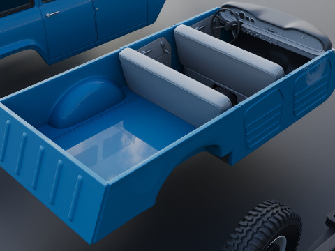 International Travelall 4x4 1964 Modelo de Impressão 3D