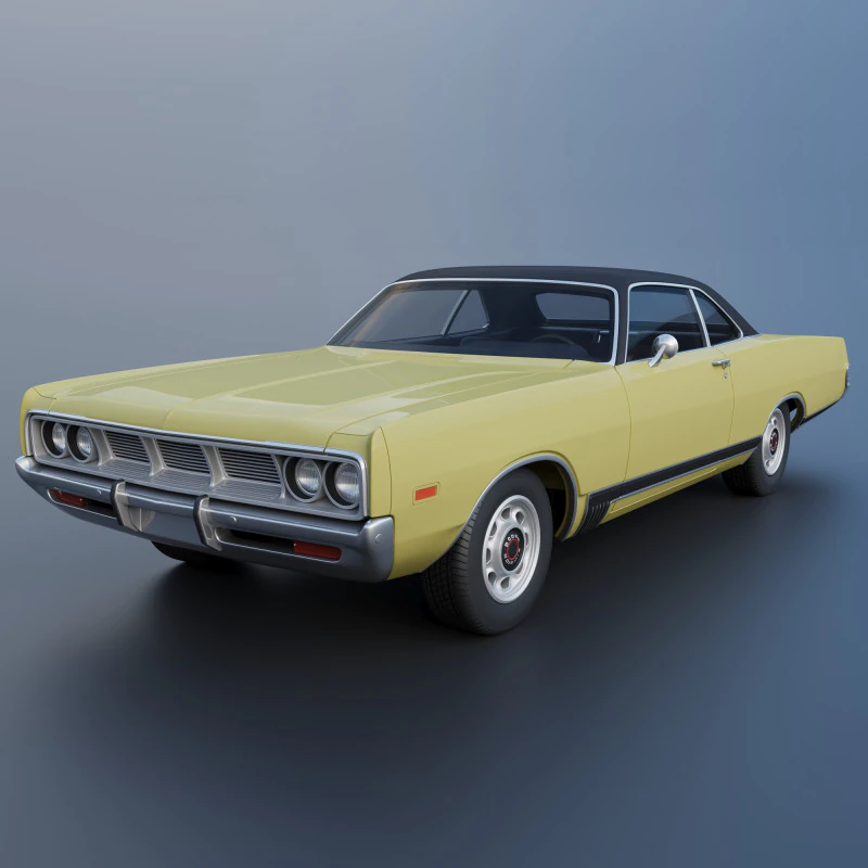 Dodge Polara 1969 3D Print Model .c4d .max .obj .3ds .fbx .stl .blend 