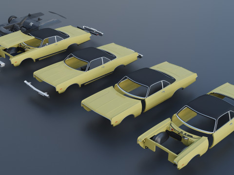 Dodge Polara 1969 Modèles 3D en vedette