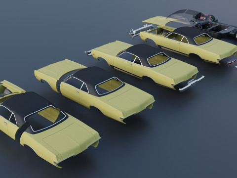 Dodge Polara 1969 Modèles 3D en vedette