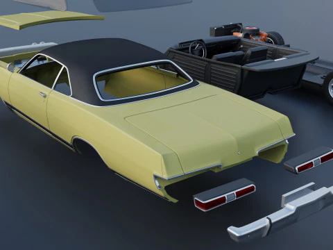 Dodge Polara 1969 3D Print Model
