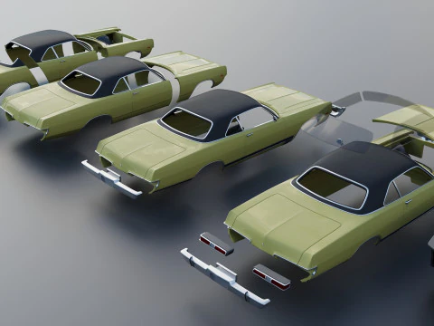 Dodge Polara 1969 3D Print Model