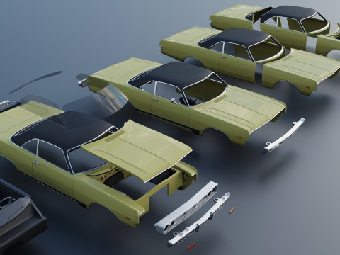Dodge Polara 1969 Modèles 3D en vedette