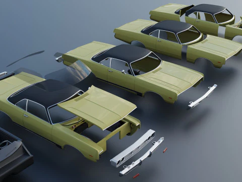 Dodge Polara 1969 3D Print Model