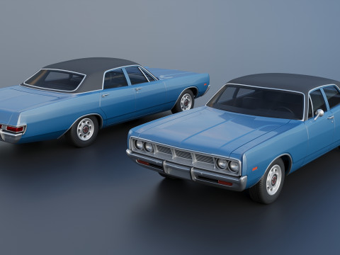 Dodge Polara Sedan 1969 3D Принт Модель