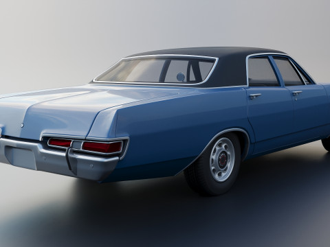 Dodge Polara Sedan 1969 3D Принт Модель