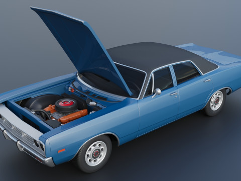 Dodge Polara Sedan 1969 3D Принт Модель