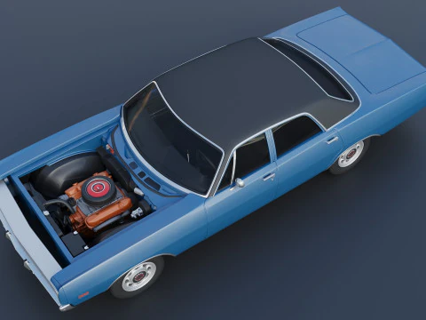 Dodge Polara Sedan 1969 3D Print Model