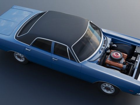 Dodge Polara Sedan 1969 3D Принт Модель