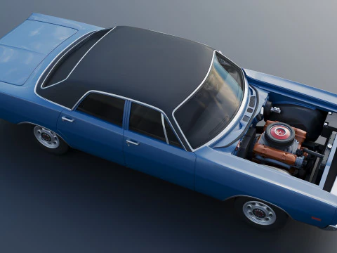Dodge Polara Sedan 1969 3D Print Model