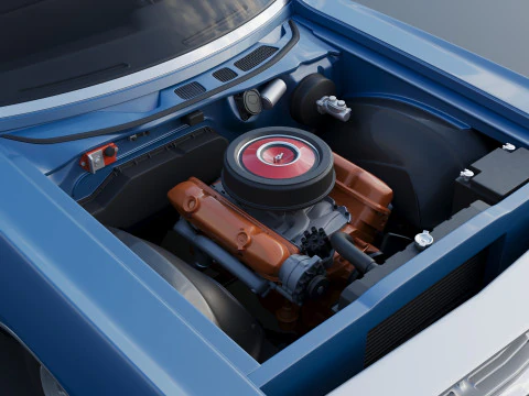 Dodge Polara Sedan 1969 3D Print Model