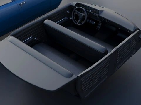 Dodge Polara Sedan 1969 3D Print Model