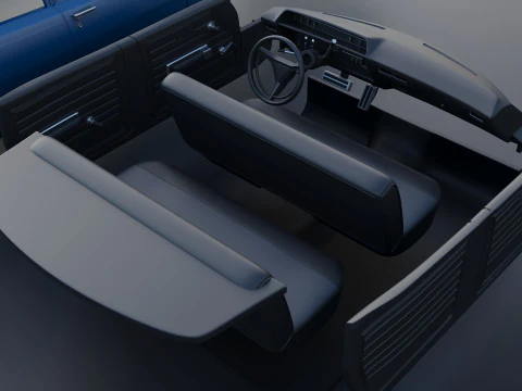 Dodge Polara Sedan 1969 3D Print Model