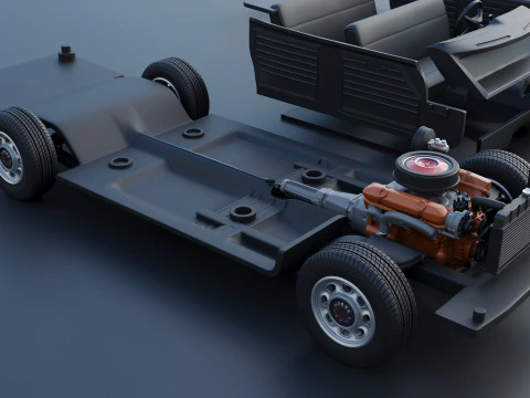 Dodge Polara Sedan 1969 3D Print Model