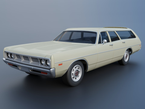 Dodge Polara Station Wagon 1969 3D Принт Модель