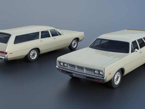 Dodge Polara Station Wagon 1969 3D 프린트 모델