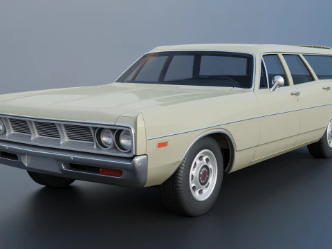 Dodge Polara Station Wagon 1969 3D Print Model