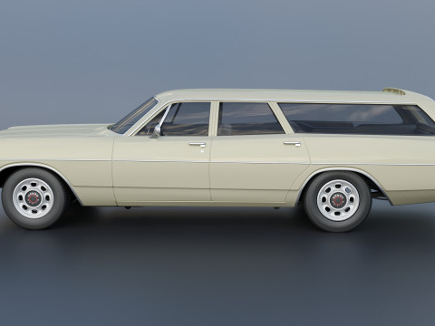 Dodge Polara Station Wagon 1969 3D 프린트 모델