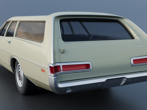 Dodge Polara Station Wagon 1969 3D 프린트 모델