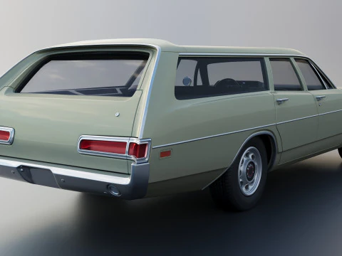 Dodge Polara Station Wagon 1969 3D Print Model