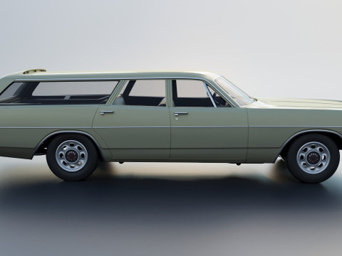 Dodge Polara Station Wagon 1969 3D 프린트 모델