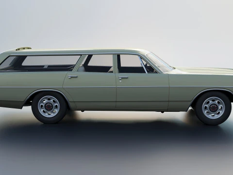 Dodge Polara Station Wagon 1969 3D Print Model