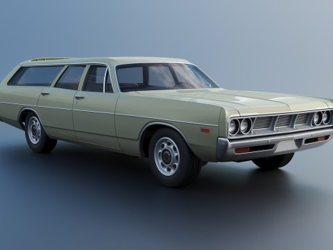 Dodge Polara Station Wagon 1969 3D 프린트 모델