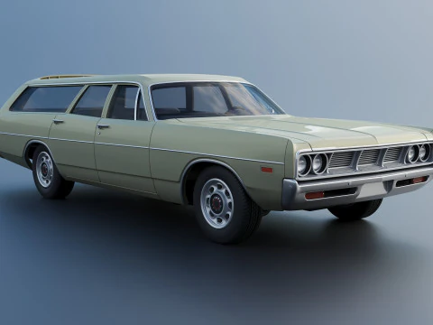 Dodge Polara Station Wagon 1969 3D Print Model