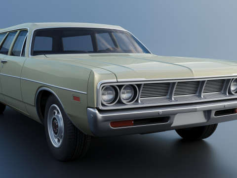 Dodge Polara Station Wagon 1969 3D 프린트 모델